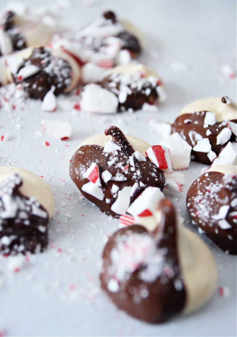 Vanilla Bean Candy Cane Meringues Recipe The Rebel Chick