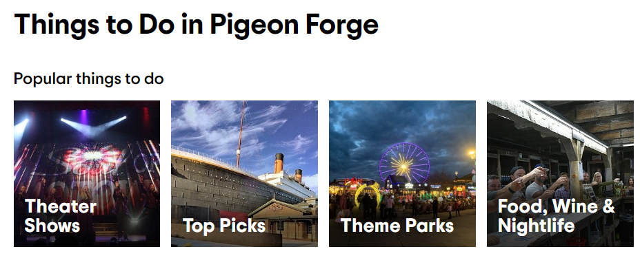 things to do in Pigeon Forge