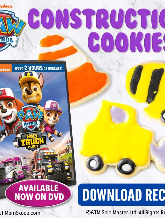 Construction Cookies Recipe Inspired by PAW Patrol Big Truck Pups!