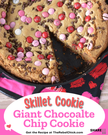 This Valentine's Day Skillet Cookie Recipe