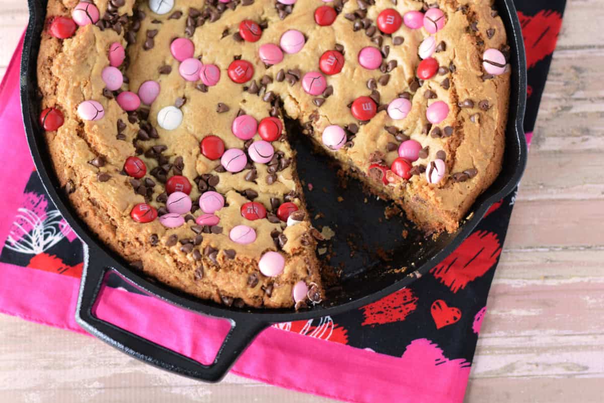 Stovetop M&M's Skillet Cookie