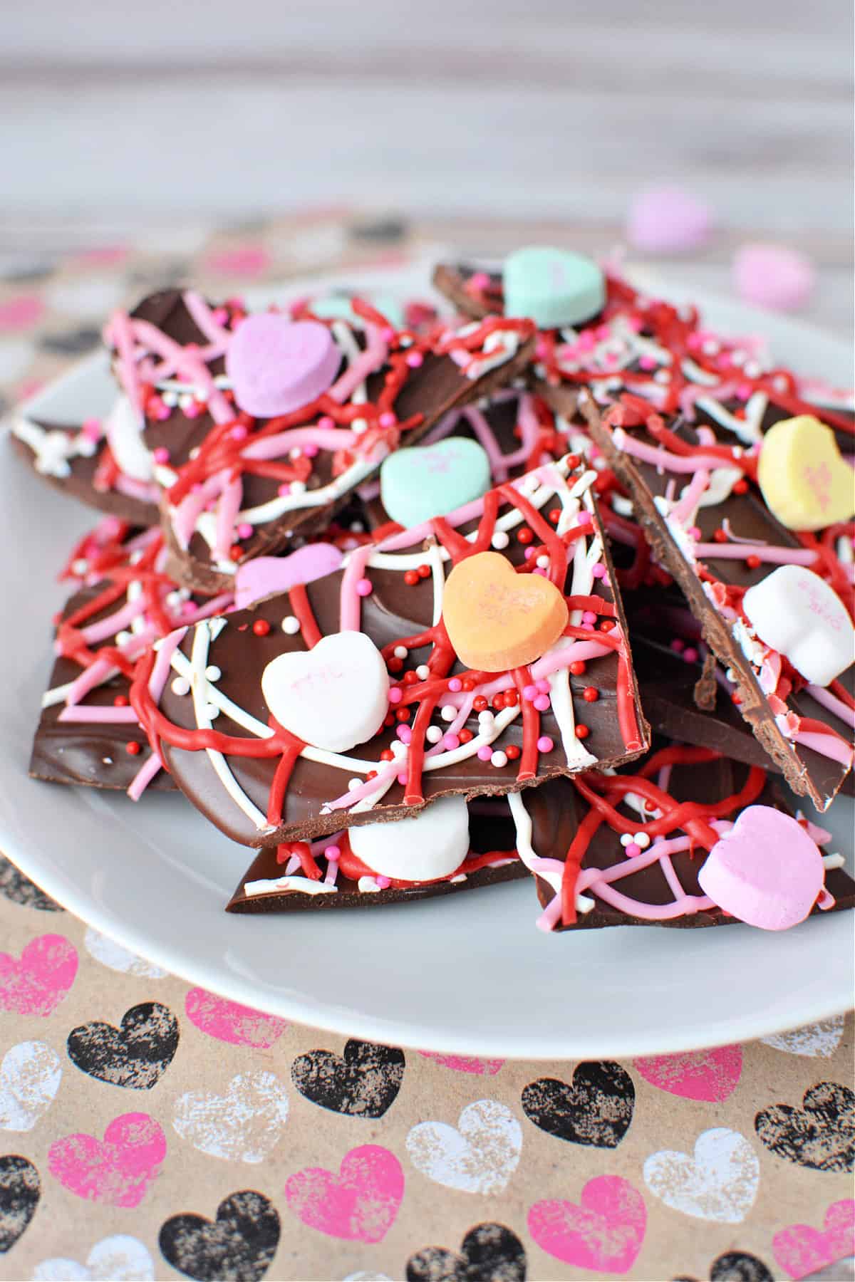 Valentines Chocolate Bark Recipe - The Rebel Chick