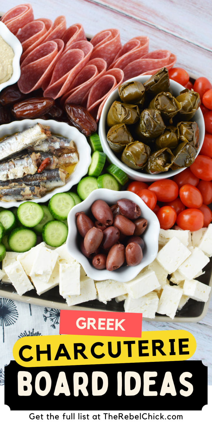 Greek Charcuterie Board - The Rebel Chick