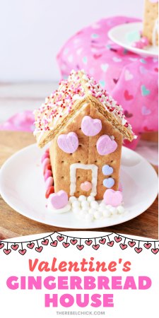How to Make an Edible Valentine Gingerbread House
