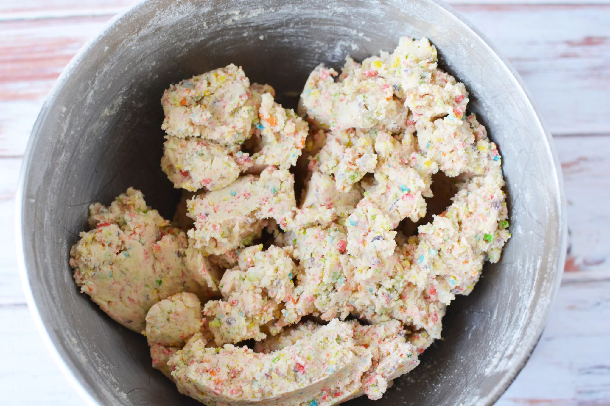 fruit pebbles cookie dough