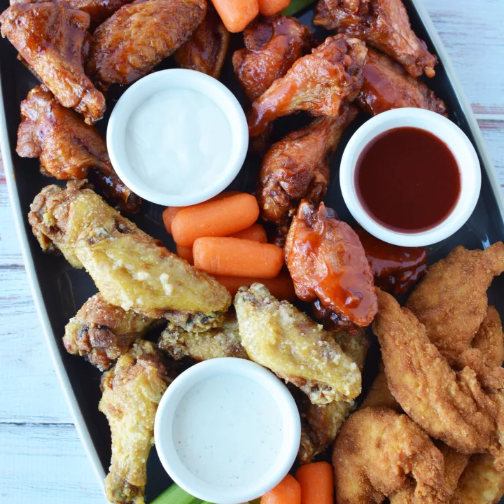 Chicken Wing Charcuterie Board