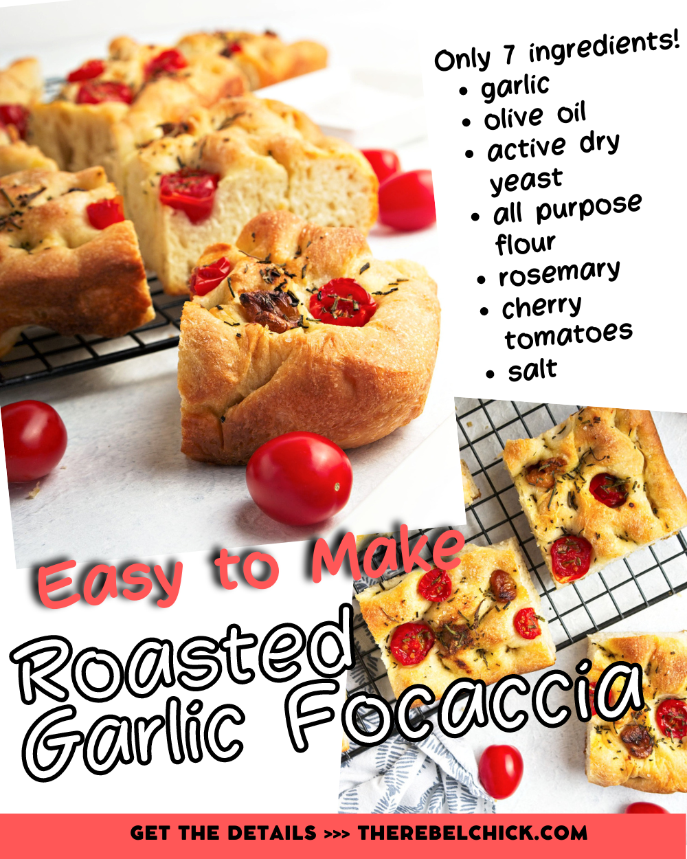 Roasted Garlic Focaccia - Our Italian Table