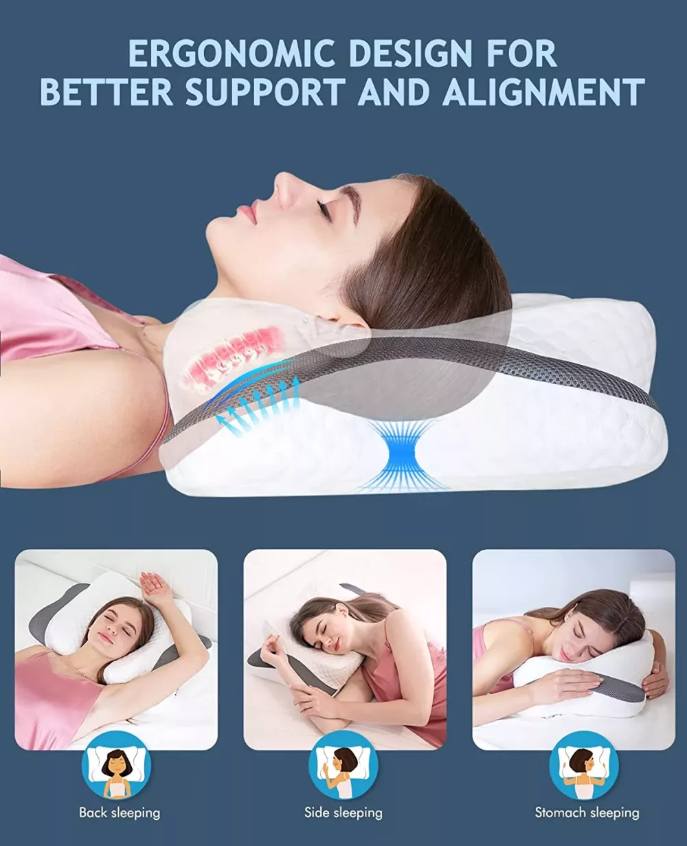 Elegear Cervical Pillow for Neck Pain Relief