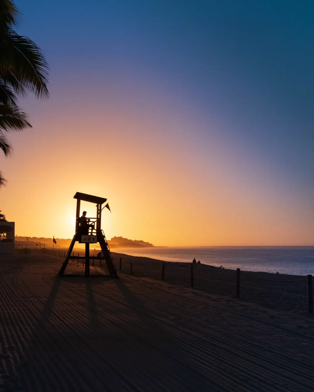 lifeguard tower on a beach in Cabo San Lucas