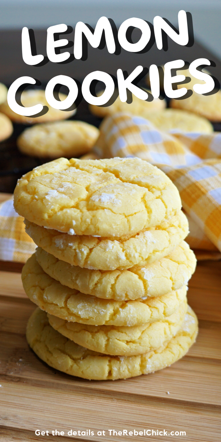 Lemon Cookies From Cake Mix - The Rebel Chick