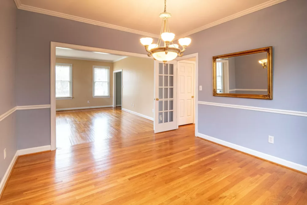 hardwood floors in a new home