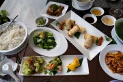An assortment of Chinese Food delivery from China House