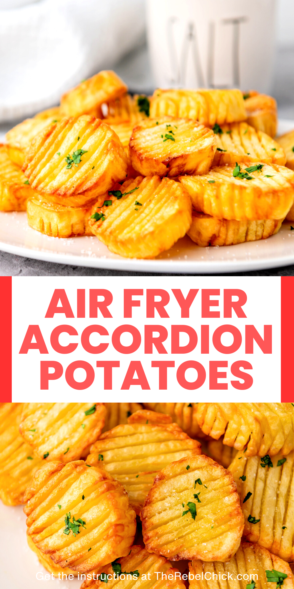 Air Fryer Accordion Potatoes