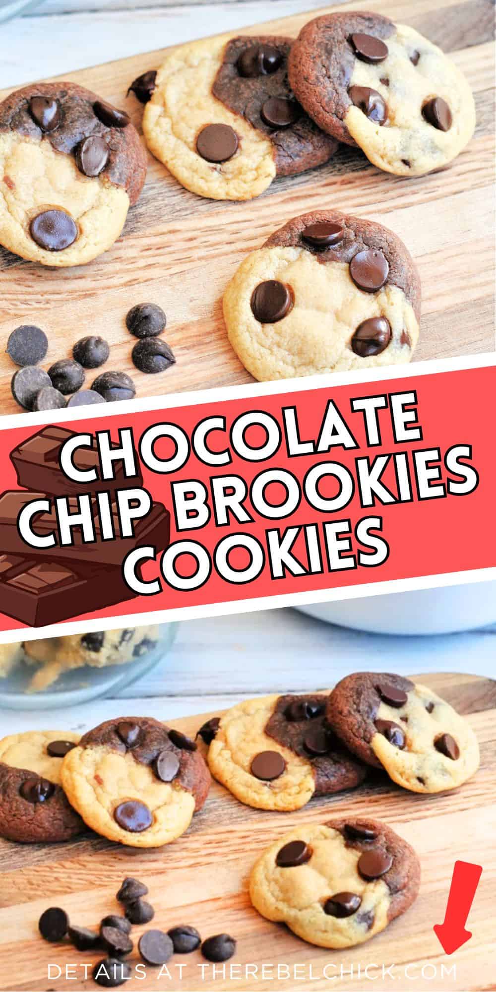 Chocolate chip Brookies Cookies