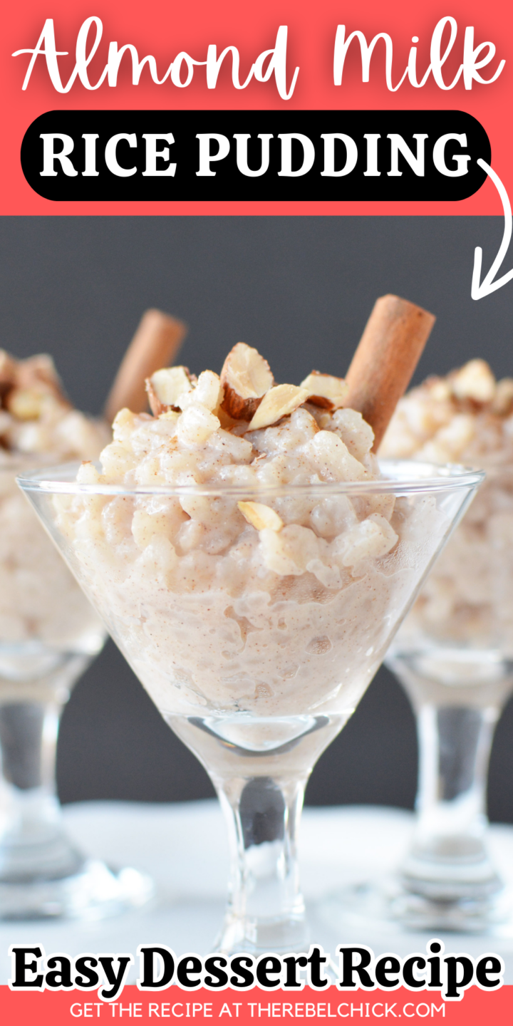 Almond Milk Rice Pudding - The Rebel Chick