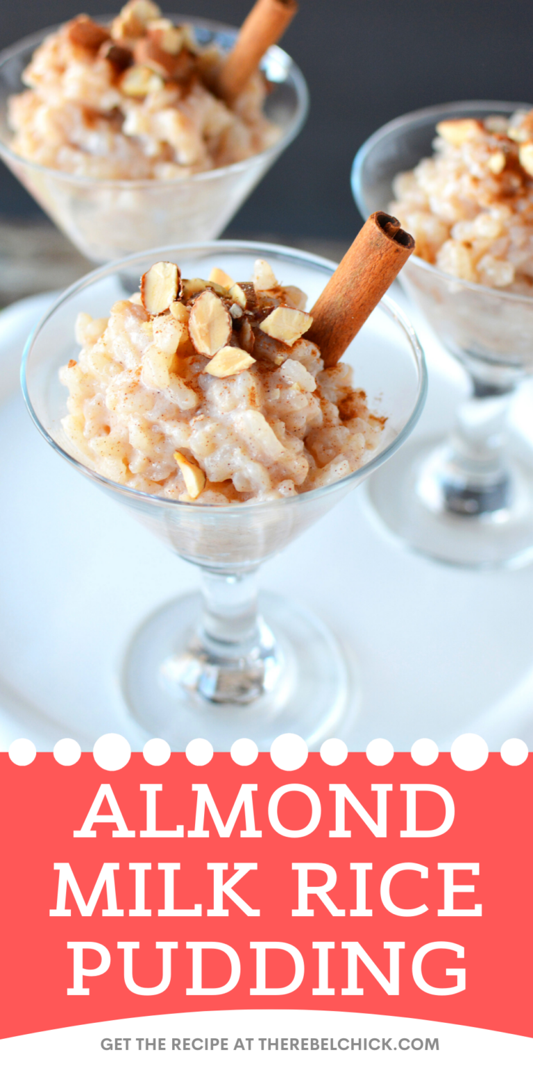 Almond Milk Rice Pudding The Rebel Chick