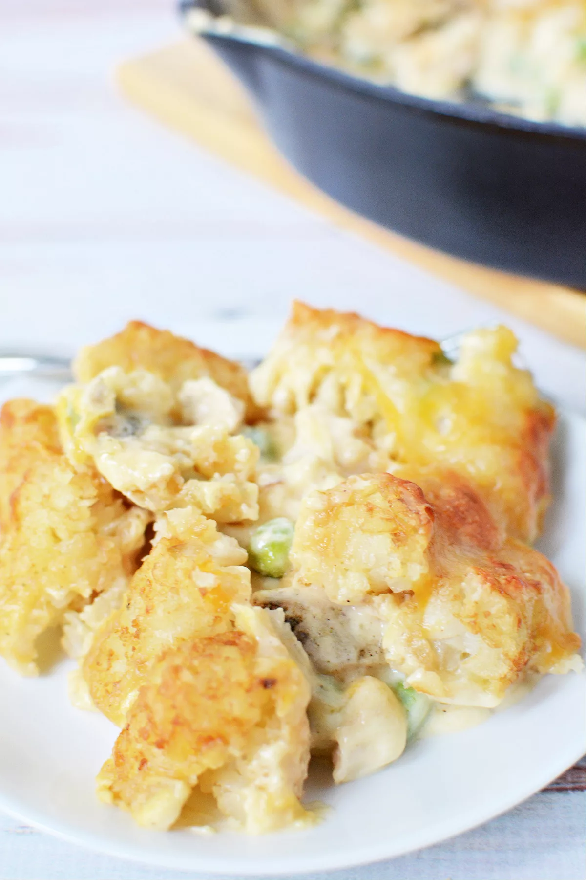 Chicken Tater Tot Casserole - The Rebel Chick