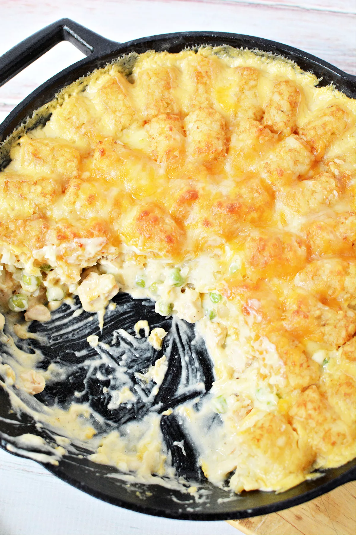 Chicken Tater Tot Casserole - The Rebel Chick