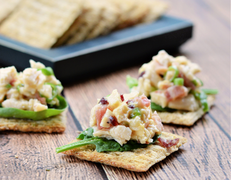 Chicken Bacon Cranberry Cracker Appetizer Recipe