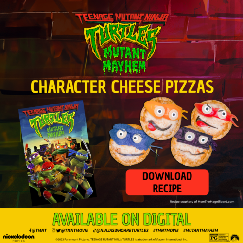 TMNT Character Cheese Pizzas