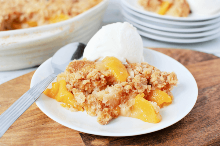 Peach Cobbler With Cake Mix - The Rebel Chick