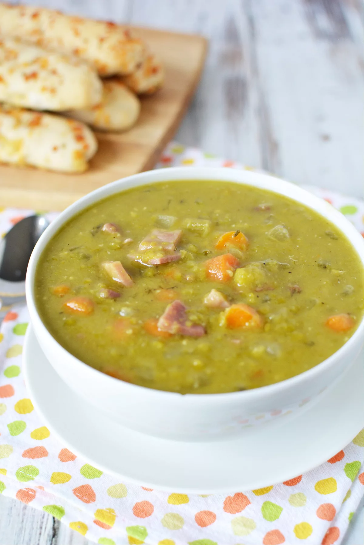 Slow Cooker Split Pea Soup - Tabs & Tidbits