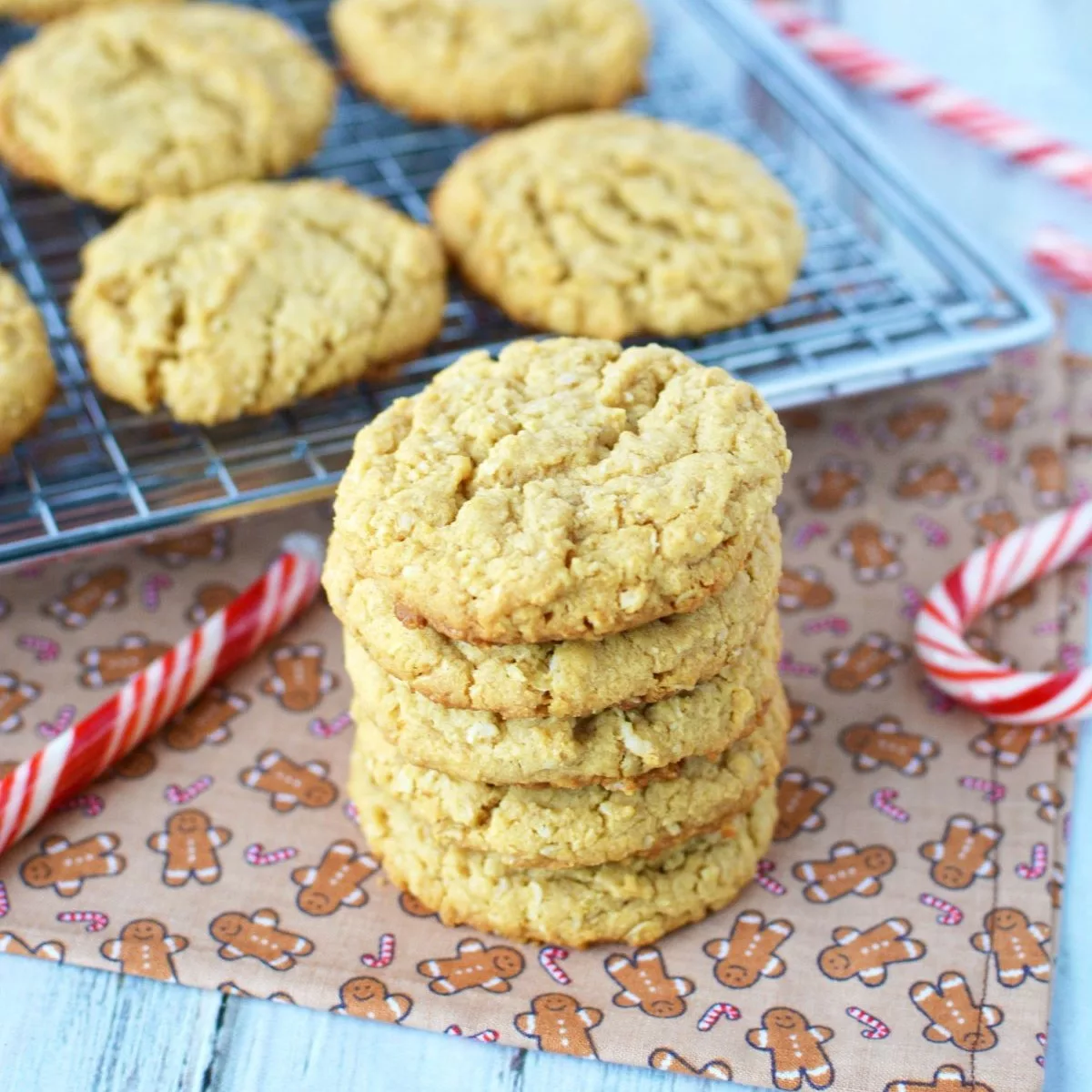 Christmas Oatmeal Gingerbread Cookies Recipe