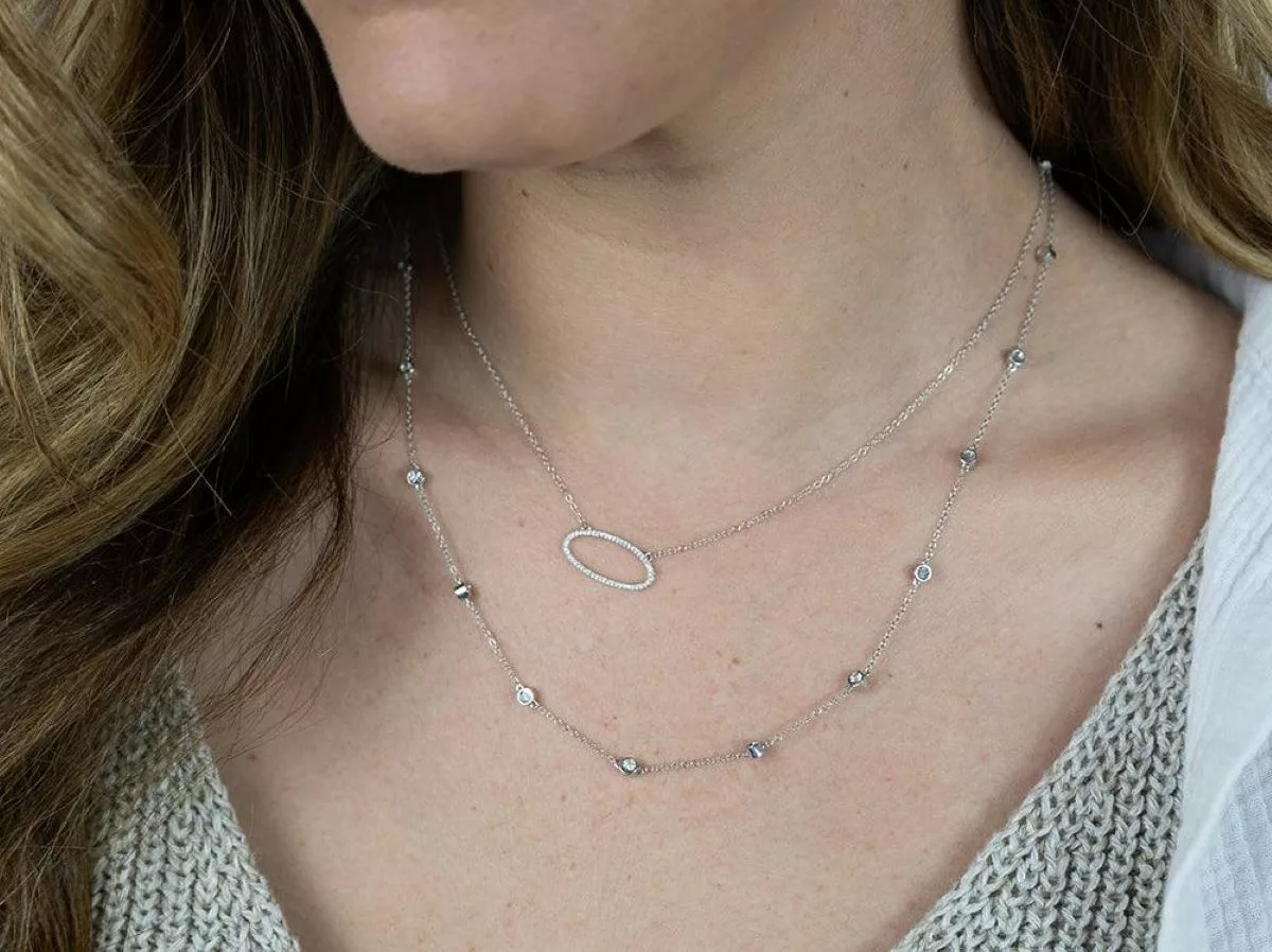Ella Stein In the Loop Chain Necklace in silver