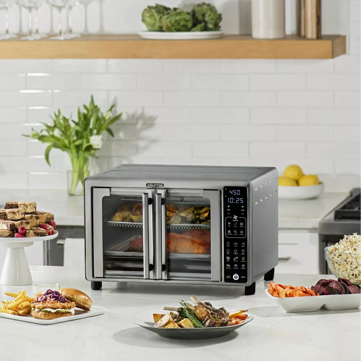 Gourmia GTF2440 6-Slice Digital Toaster Oven Air Fryer