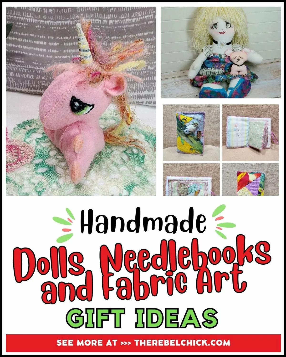 Handmade Dolls, Needlebooks, and Fabric Art - LemonPeppoArt