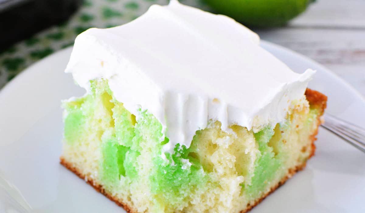 Lime Jello Poke Cake