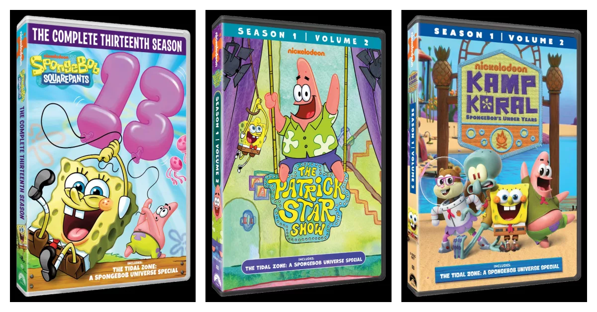 New Seasons of SpongeBob SquarePants, The Patrick Star Show, and Kamp Koral