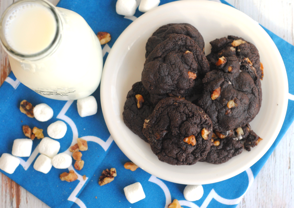 Rocky Road Cake Mix Cookies