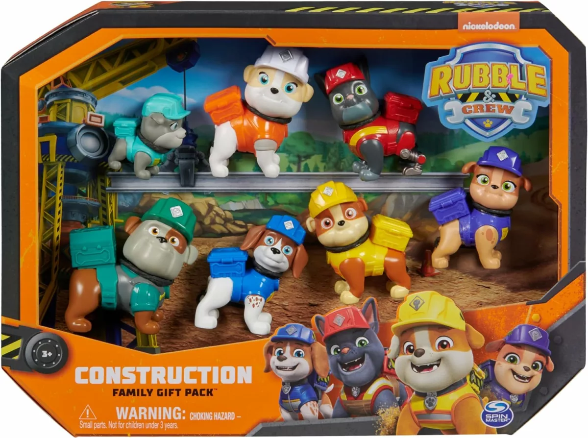 Rubble & Crew Toy Figures Gift Pack with 7 Collectible Action Figures