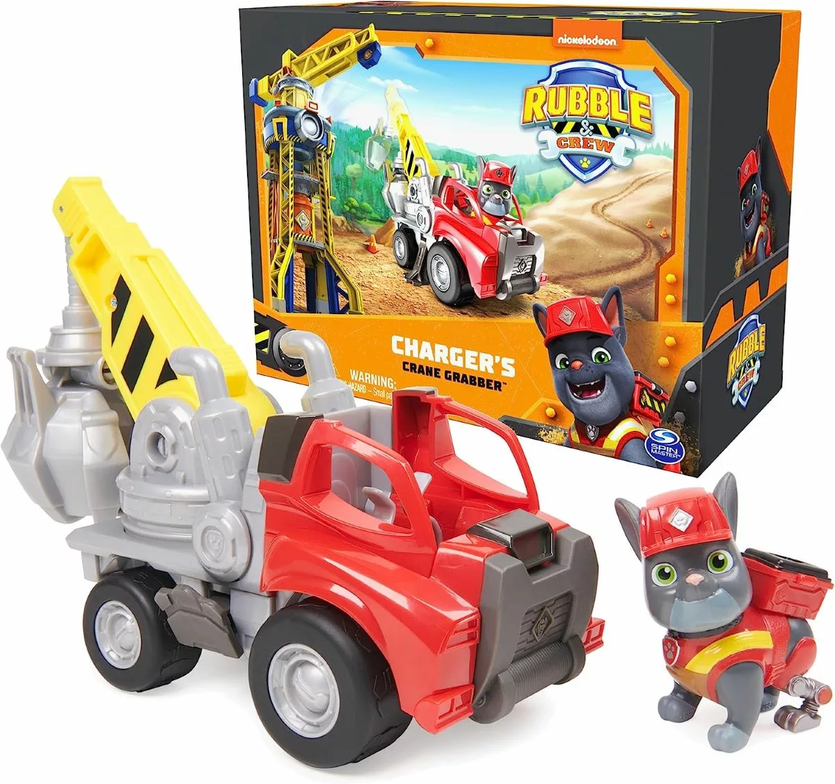 Rubble & Crew Charger’s Crane Grabber Toy Truck