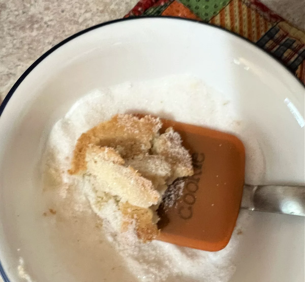 broken Cookie in a bowl of sugar