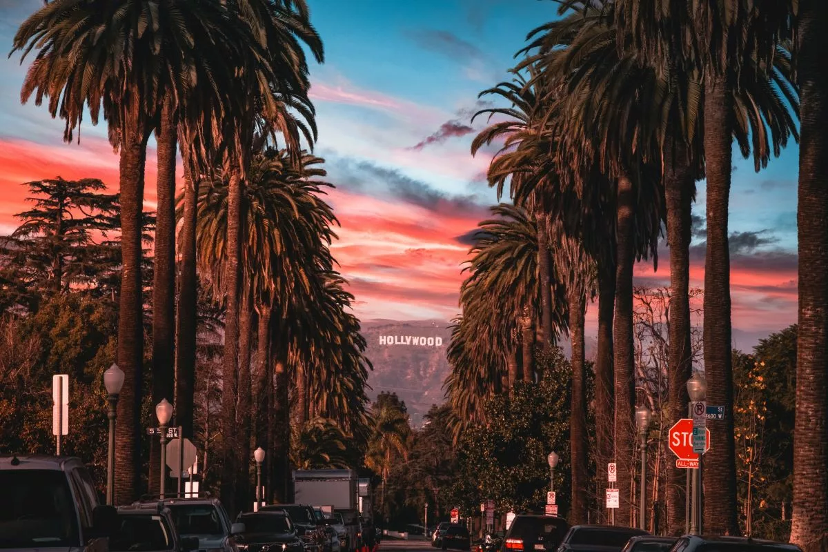 sunset in los angeles