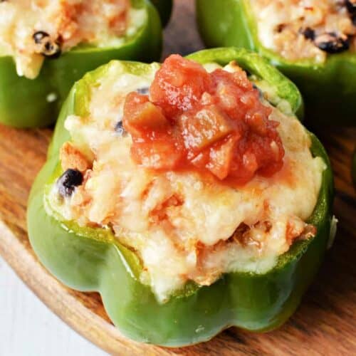 Vegetarian Stuffed Peppers With No Rice Recipe