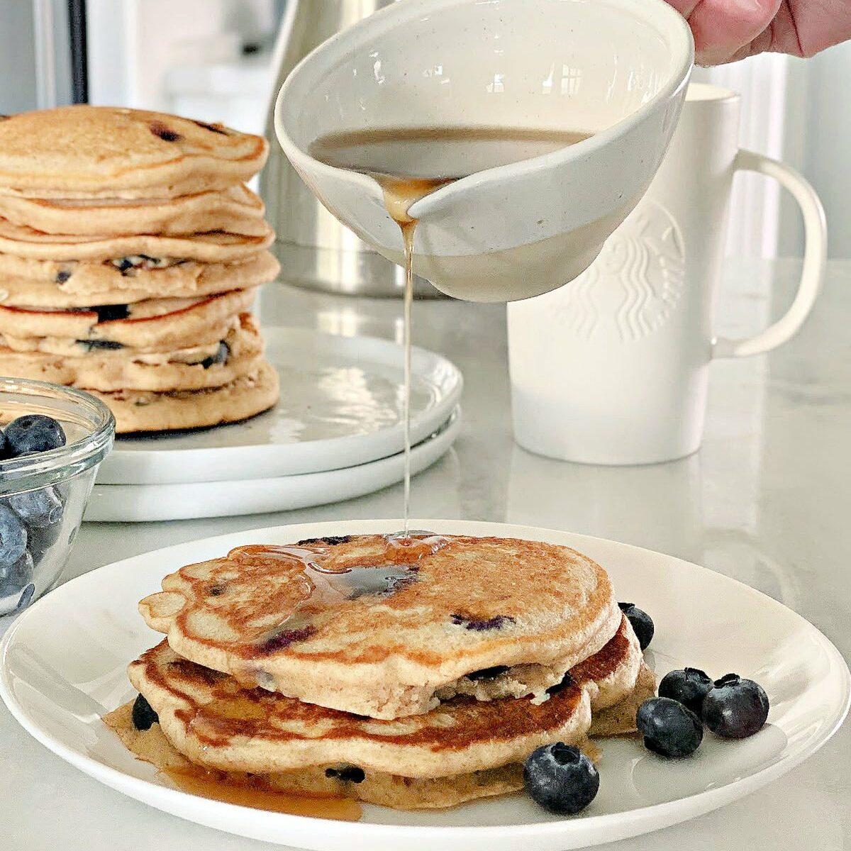 Whole Wheat Blueberry Pancakes Recipe