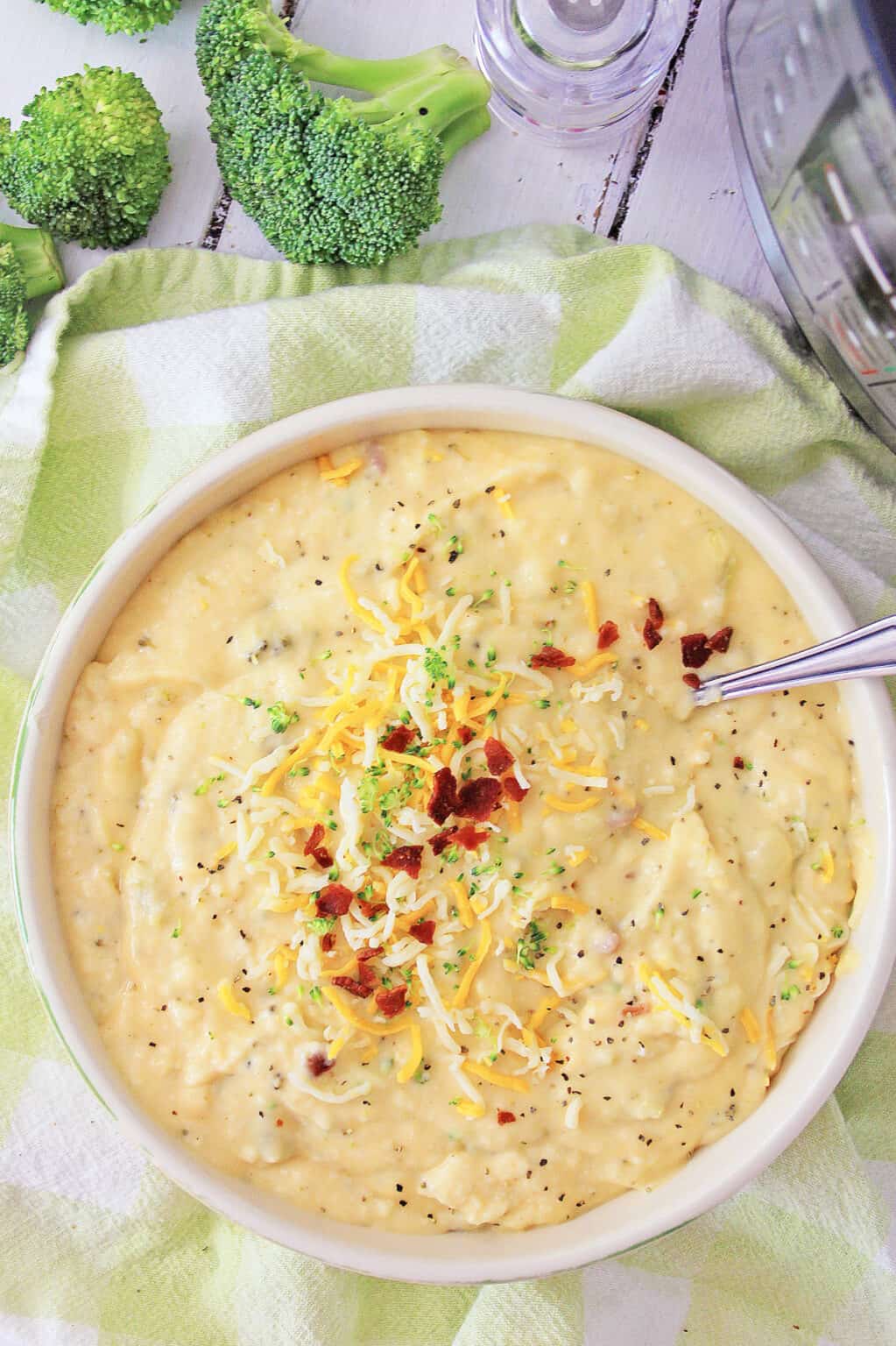 Instant Pot Keto Broccoli Cheddar Soup The Rebel Chick