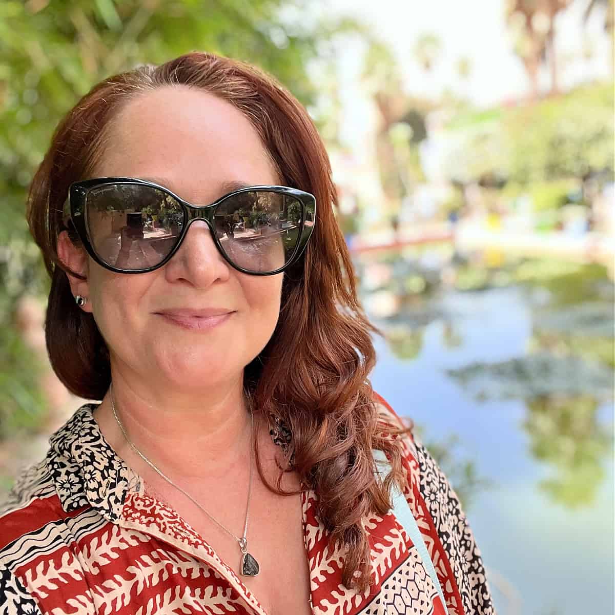 woman wearing sunglasses in Morocco