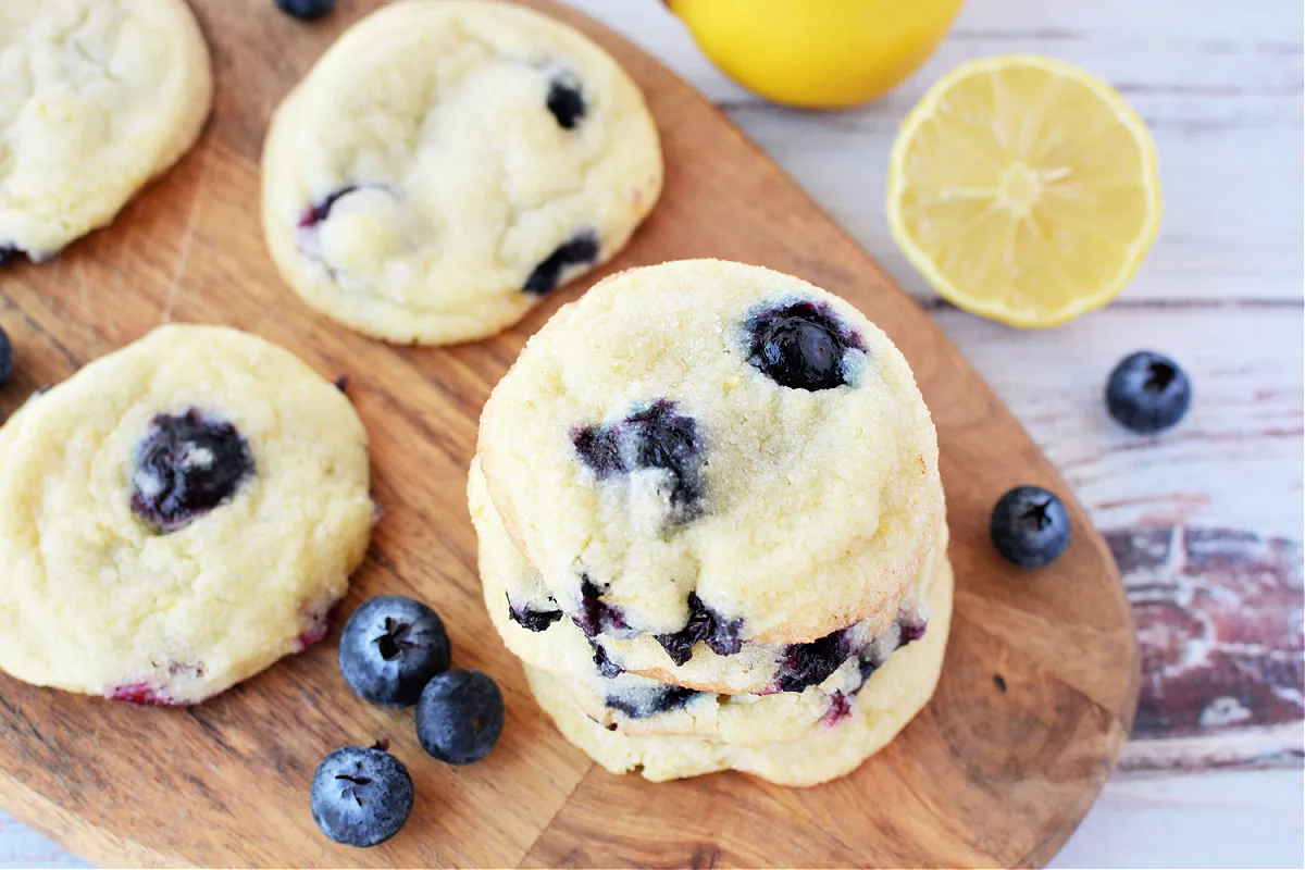 Lemon Blueberry Cookies - The Rebel Chick