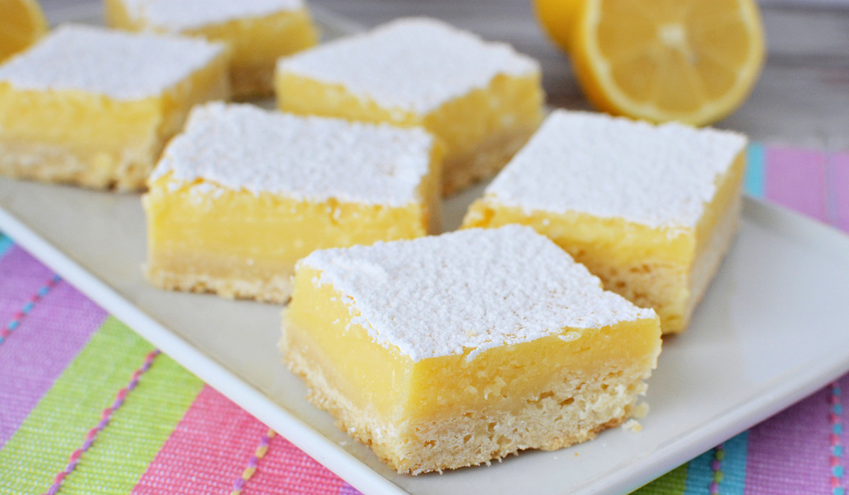 Lemon Cream Cheese Bars Recipe