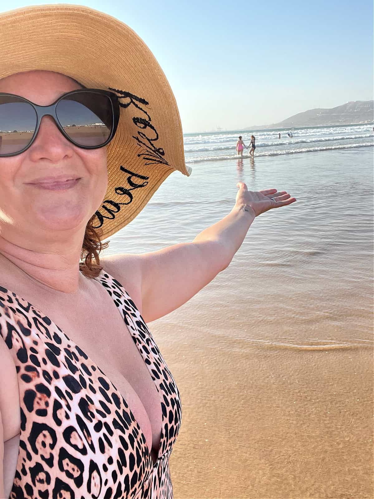 Jennifer on the Beach in Morocco