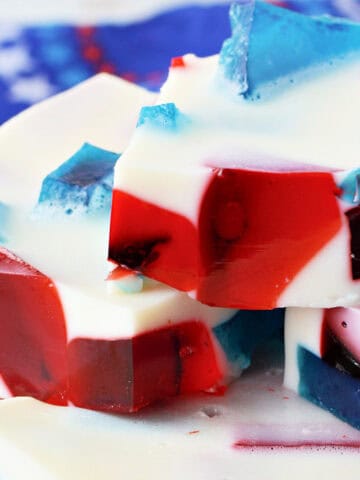 Red White and Blue Stained Glass JELLO