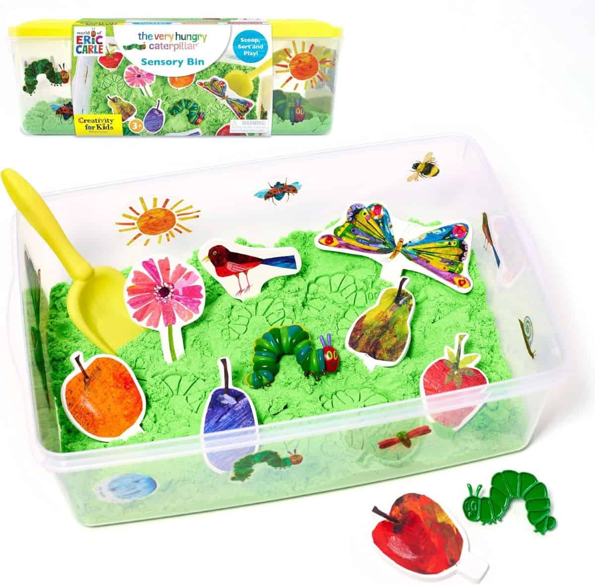 Creativity for Kids The Very Hungry Caterpillar Sensory Bin