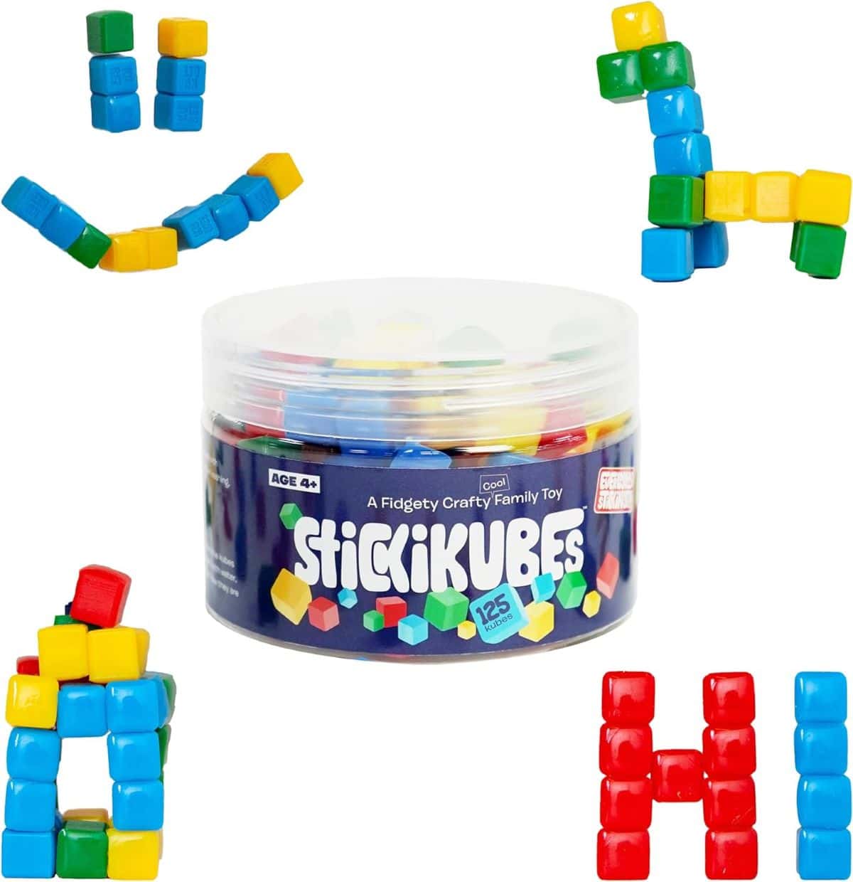 StickiKubes - Mini Stacking Cubes That Stick to Anything
