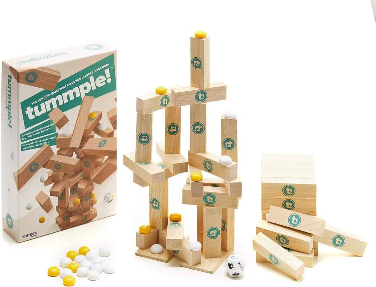 Tummple Wooden Block Stacking Tower Game