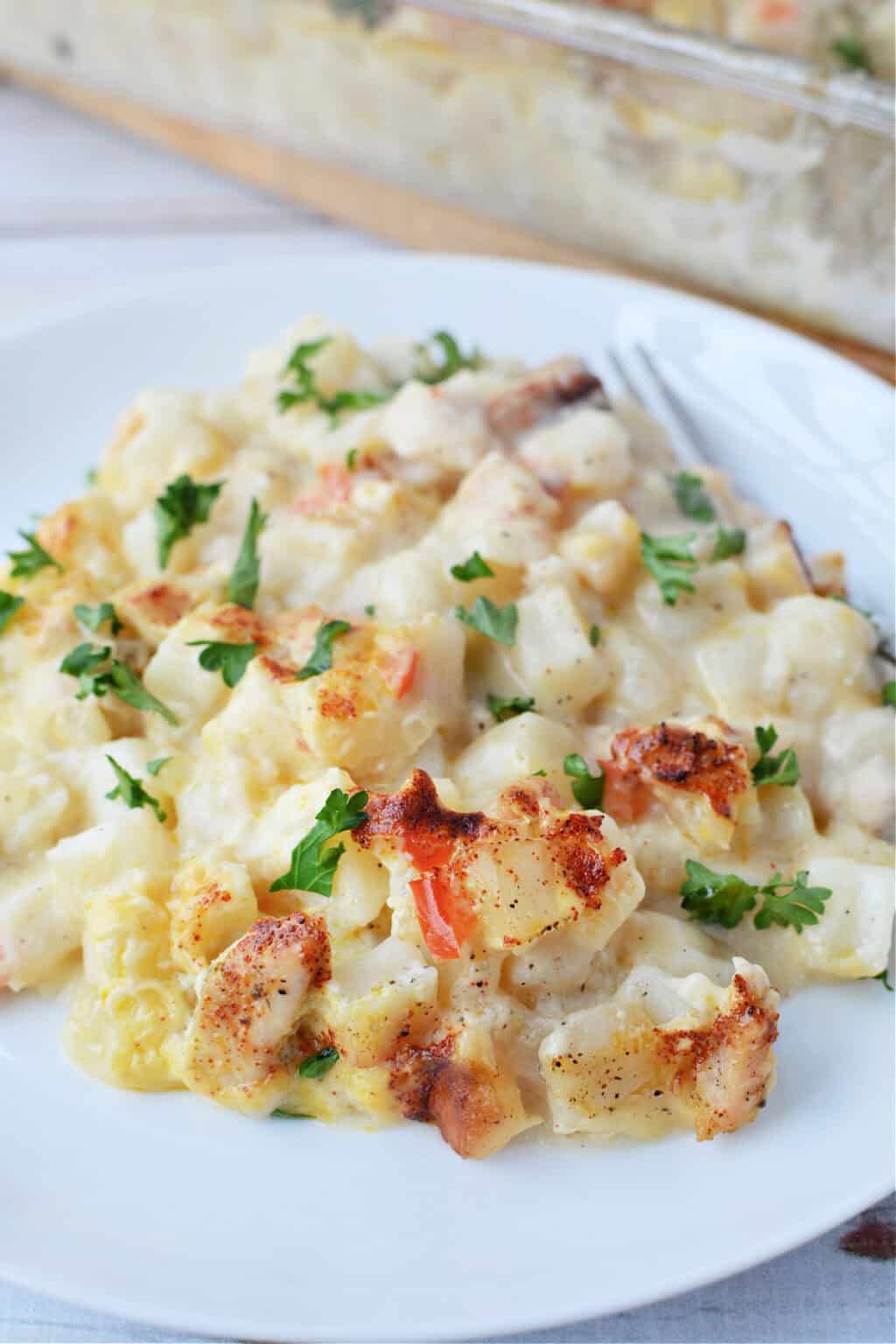 Hash Brown Chicken Casserole Recipe - The Rebel Chick