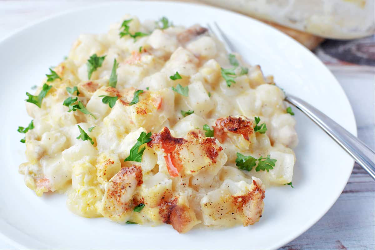 Hash Brown Chicken Casserole Recipe - The Rebel Chick